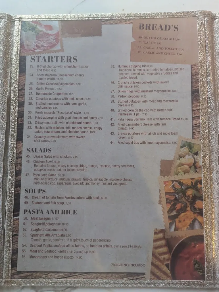 Menu_Poco Loco Grill - Restaurant Corralejo Fuerteventura_Corralejo_image_3