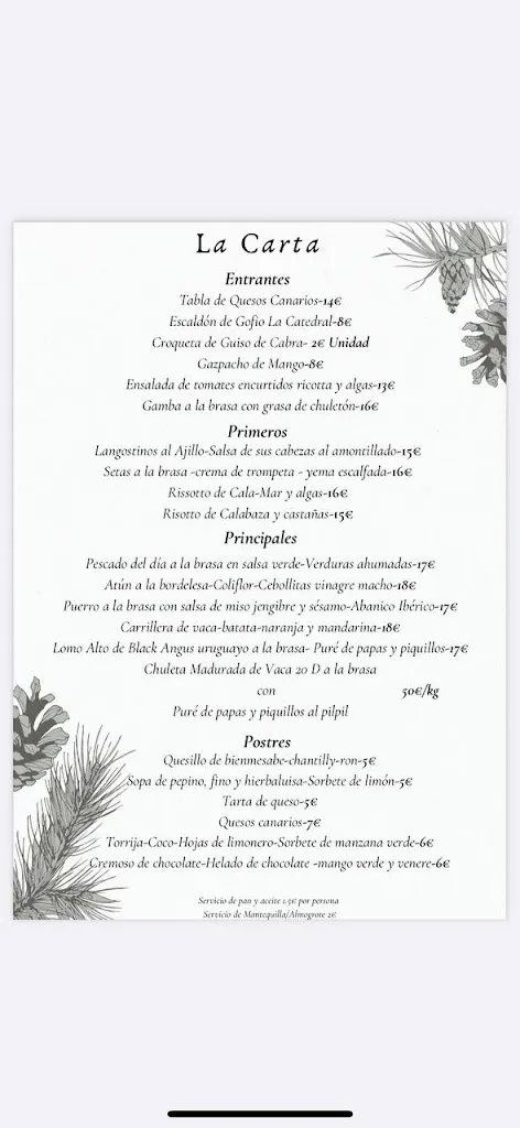 Menu_La Catedral Bistró_Arucas_image_1
