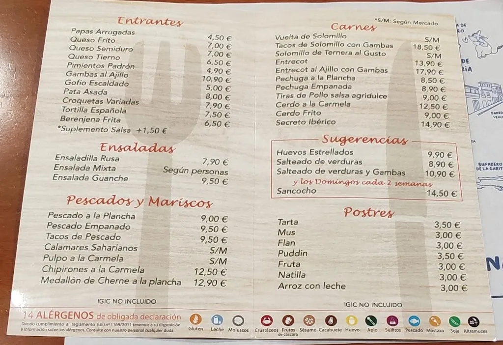 Menu_Bar Restaurante Los Dragos Arucas_Arucas_image_1