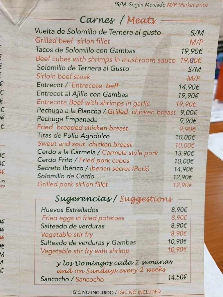 Menu_Bar Restaurante Los Dragos Arucas_Arucas_image_2