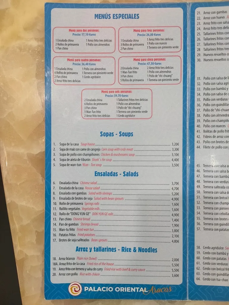 Menu_Restaurante Arucas Palacio Oriental_Arucas_image_4