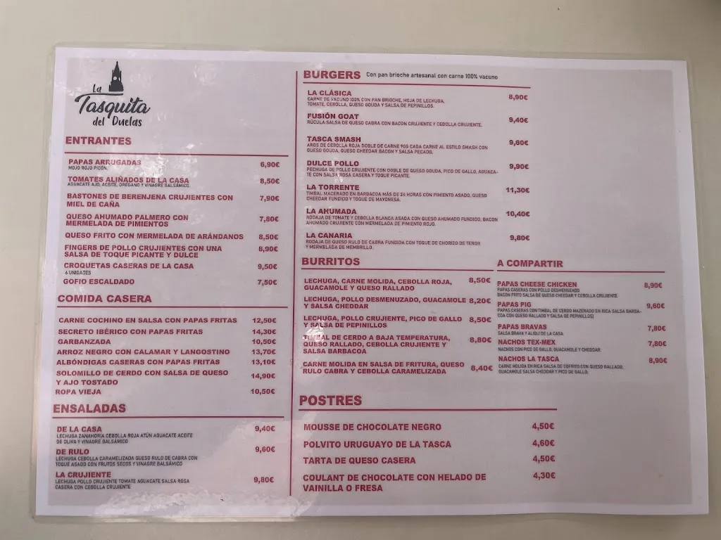 Menu_La Tasquita del Glotón_Arucas_image_3