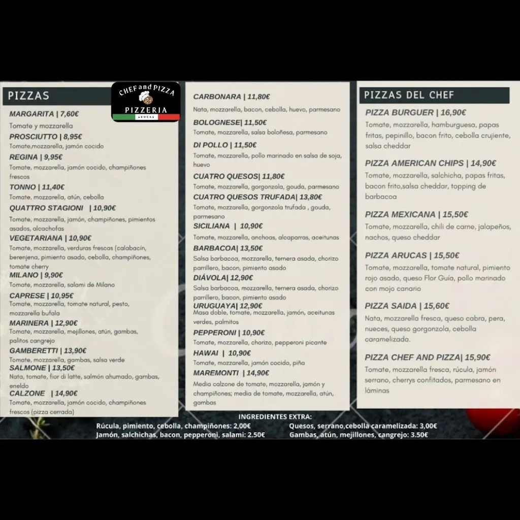 Menu_Chef and Pizza Arucas_Arucas_image_2