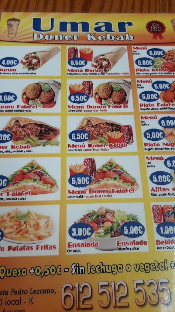 Menu_Umar Doner Kebab_Arucas_image_3