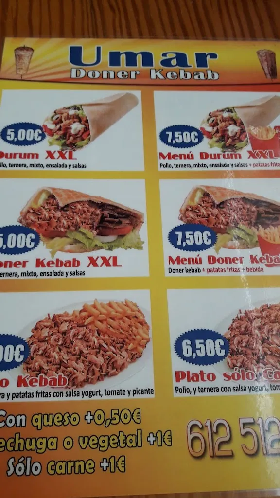 Menu_Umar Doner Kebab_Arucas_image_4