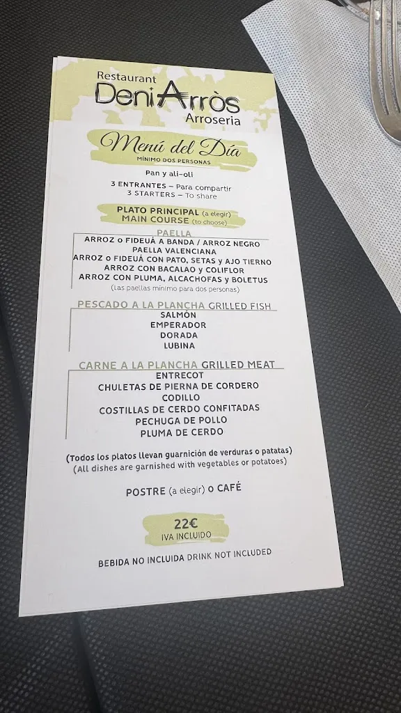 Menu_DeniArròs Les Marines_Denia_image_3