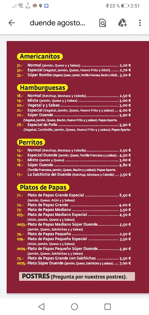 Menu_La casa del Duende_Arucas_image_3