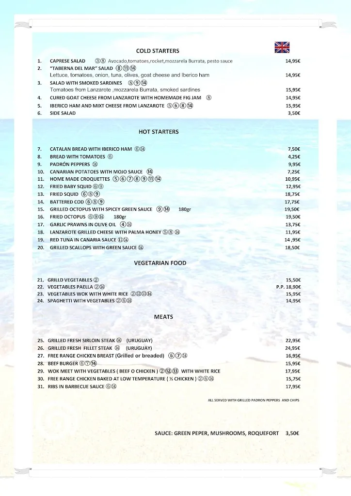 Menu_La Taberna Del Mar_Costa Teguise_image_3