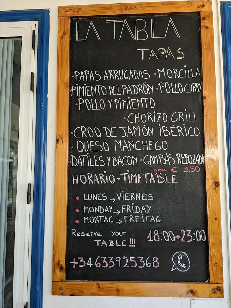 Menu_La Tabla_Costa Teguise_image_1