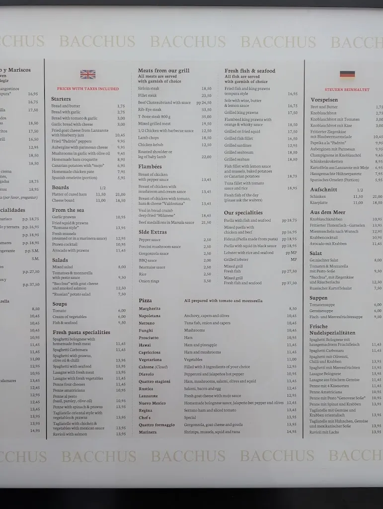 Menu_Restaurante Bacchus_Costa Teguise_image_1