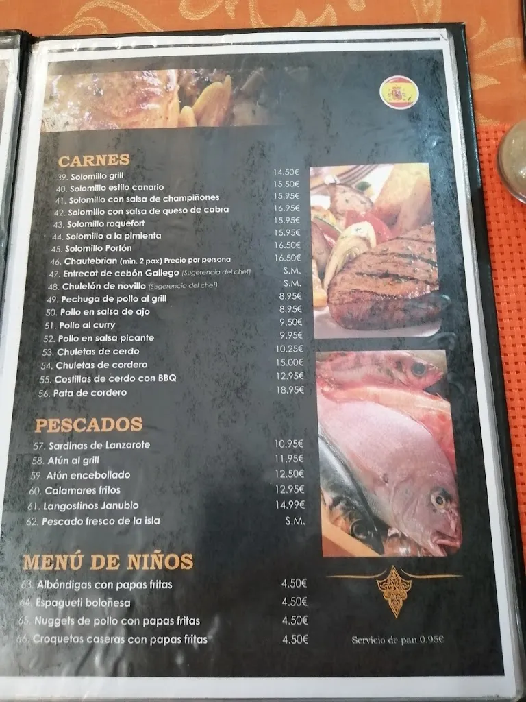 Menu_Restaurante Mesón El portón_Costa Teguise_image_4