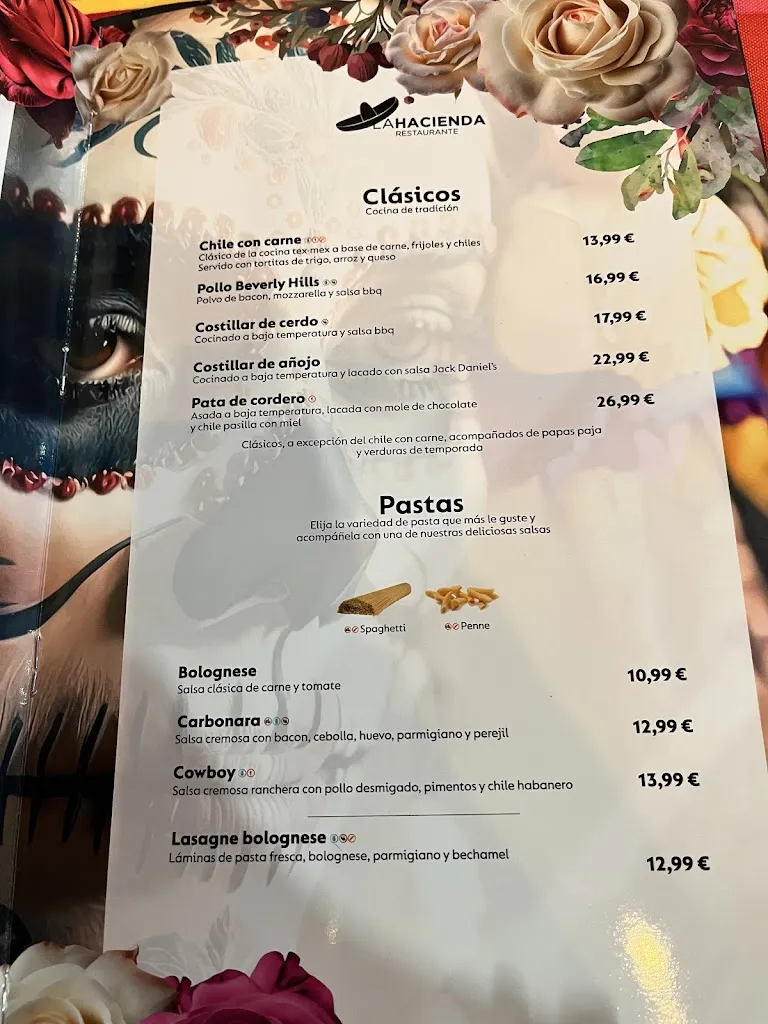 Menu_Restaurante Tex-Mex La Hacienda_Costa Teguise_immagine_2