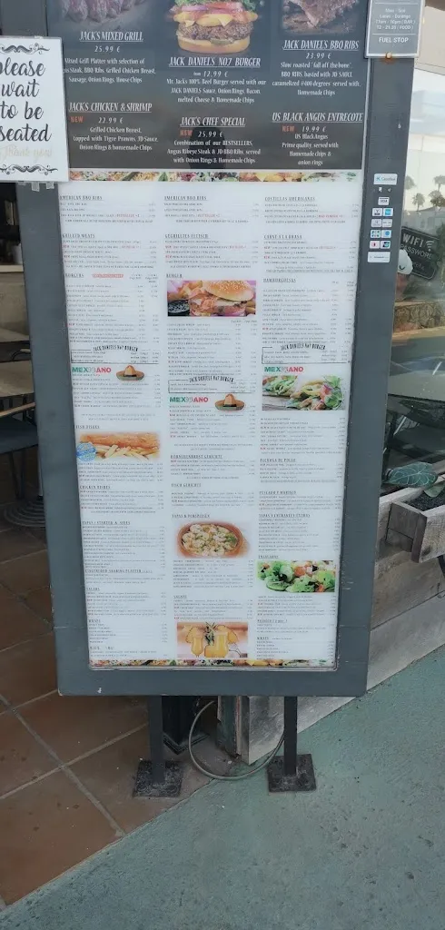 Menu_Jack Daniel's Bar_Costa Teguise_image_2