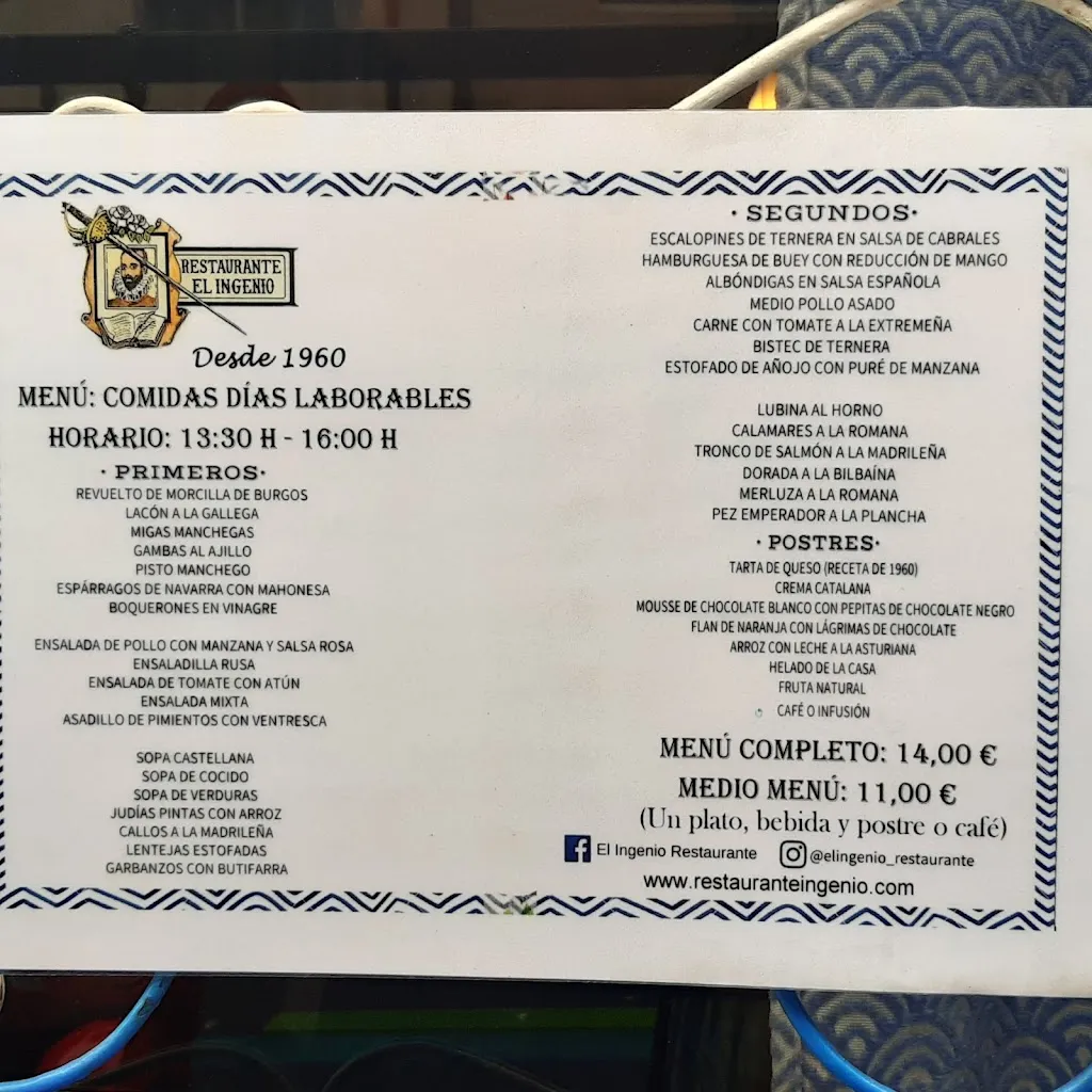 Menu_RESTAURANTE EL INGENIO_Ingenio_image_1