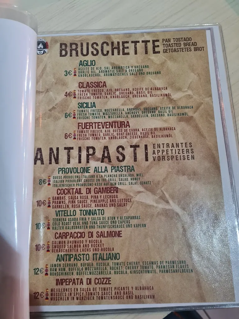 Menu_Ristorante Pizzeria L'Italiano_Costa Calma_image_1