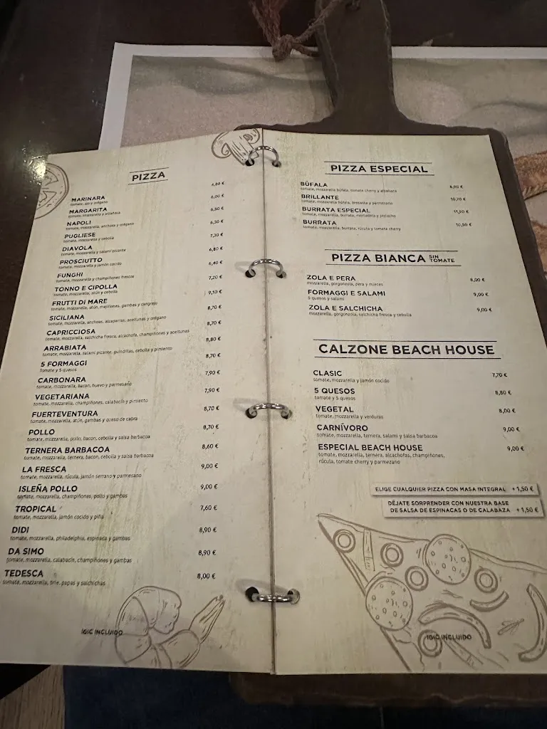 Menu_PIZZERÍA BEACH HOUSE_Costa Calma_image_4