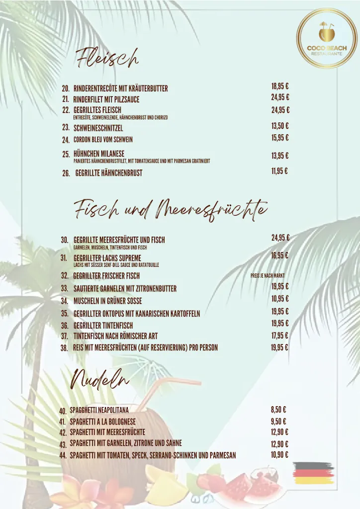 Menu_Coco Beach Costa Calma_Costa Calma_immagine_2