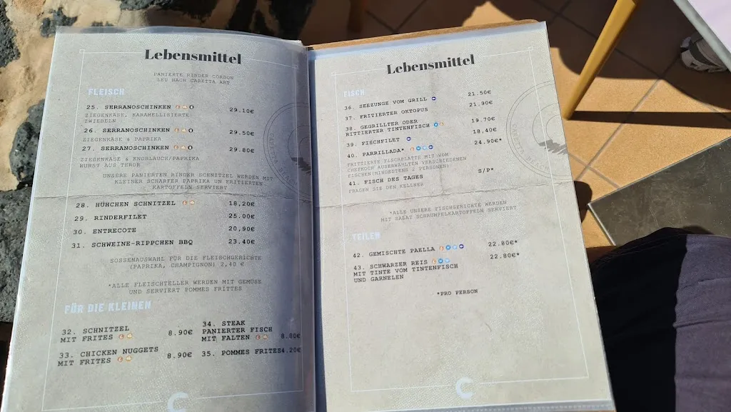 Menu_Caretta Beach La Pared_Costa Calma_immagine_4