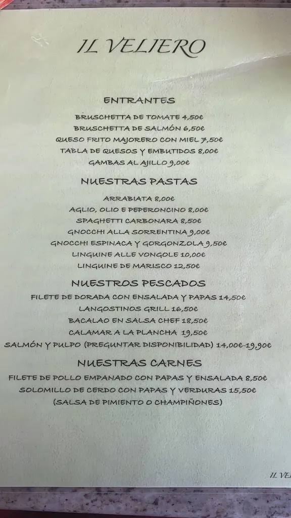 Menü_Il veliero_Costa Calma_Bild_1