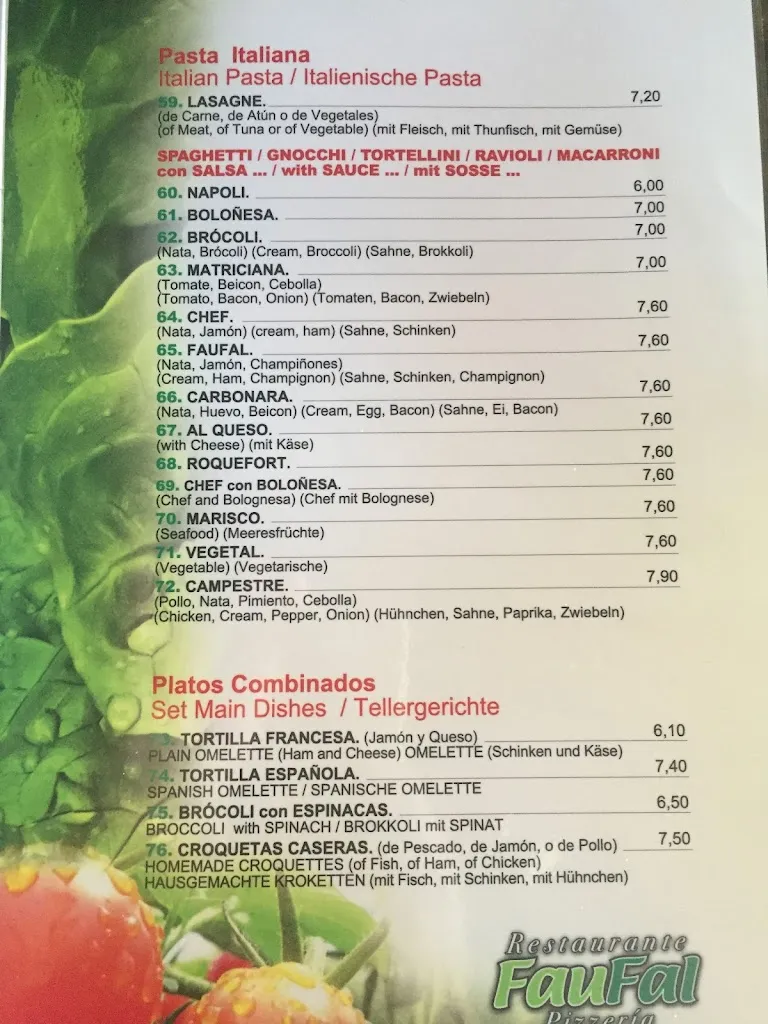 Menu_Pizzeria Faufal_Costa Calma_image_3