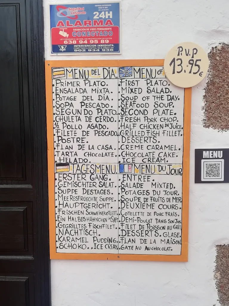 Menu_El Cortijo Restaurant_Haría_image_1
