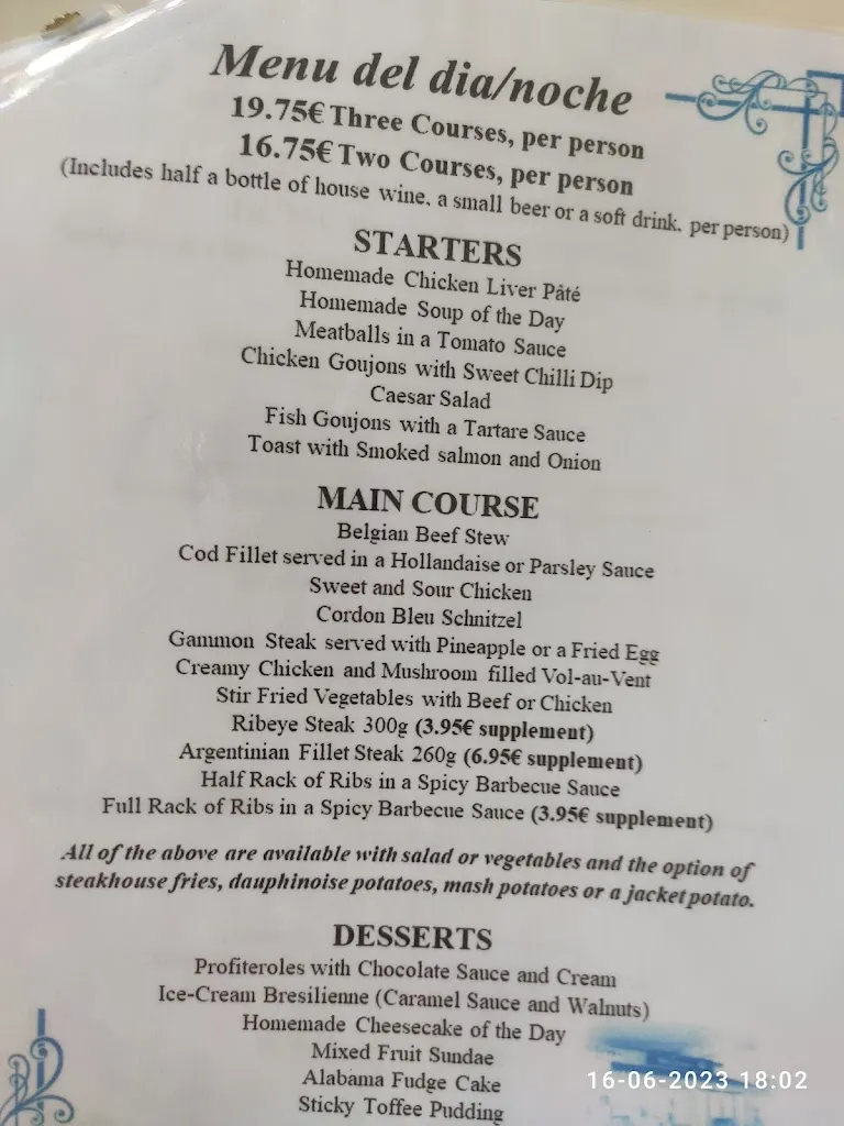 Menu_Tipsy Terrace_Fondó de les Neus el/Hondón de las Nieves_image_1