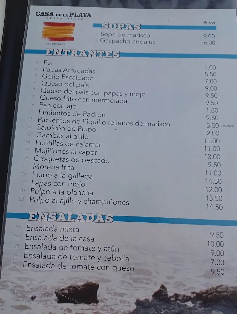 Menu_La Casa de La Playa_Haría_immagine_1