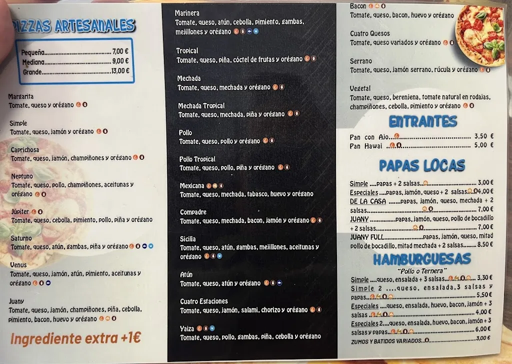 Menu_Pizzeria juany_La Guancha_image_1