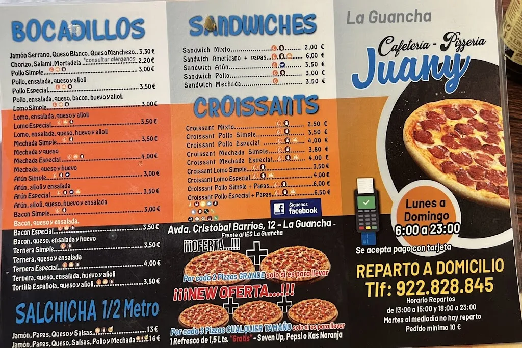 Menu_Pizzeria juany_La Guancha_image_2