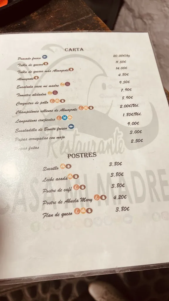 Menu_Mesón Casa Mi Madre_La Guancha_immagine_4