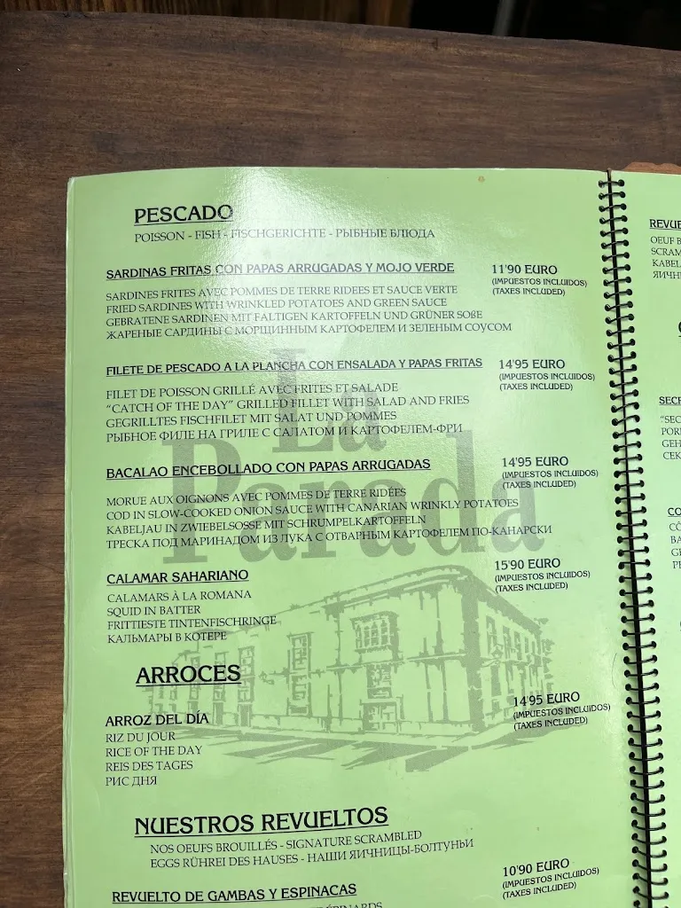 Menu_La Parada - Casa de Comidas_La Guancha_image_3