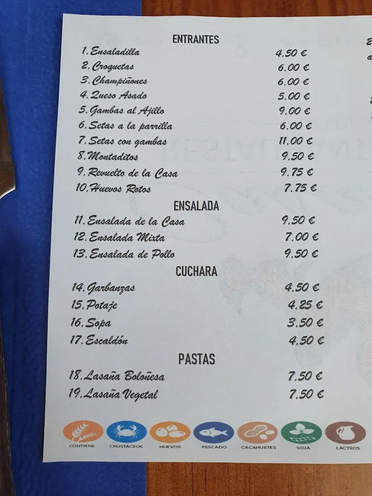 Menu_Restaurante Cafetería Casa Teo_La Guancha_immagine_1