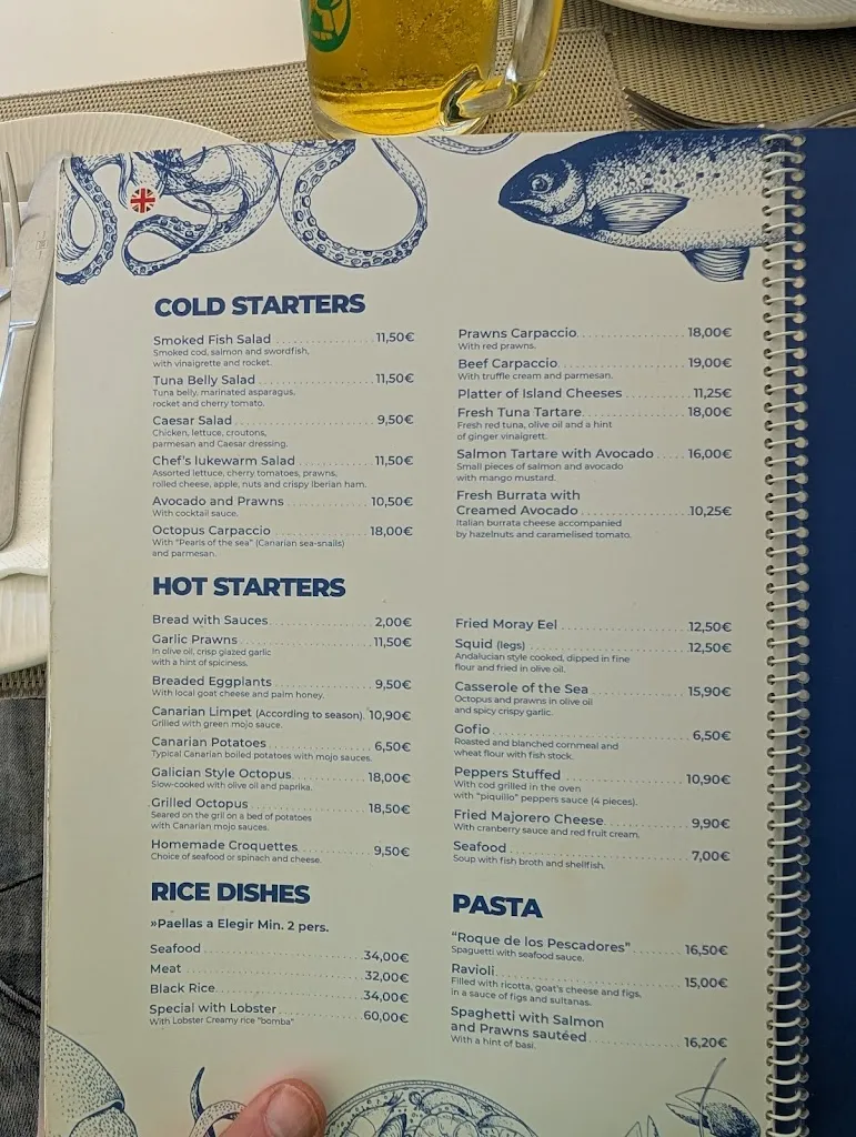 Menu_RESTAURANTE EL ROQUE LOS PESCADORES_El Cotillo_image_2