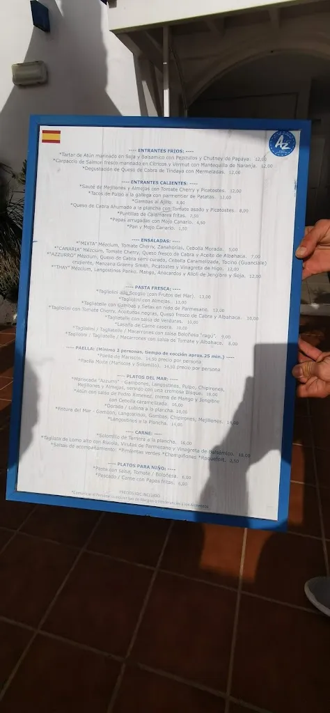 Menu_Azzurro Chill Out Restaurant_El Cotillo_image_2