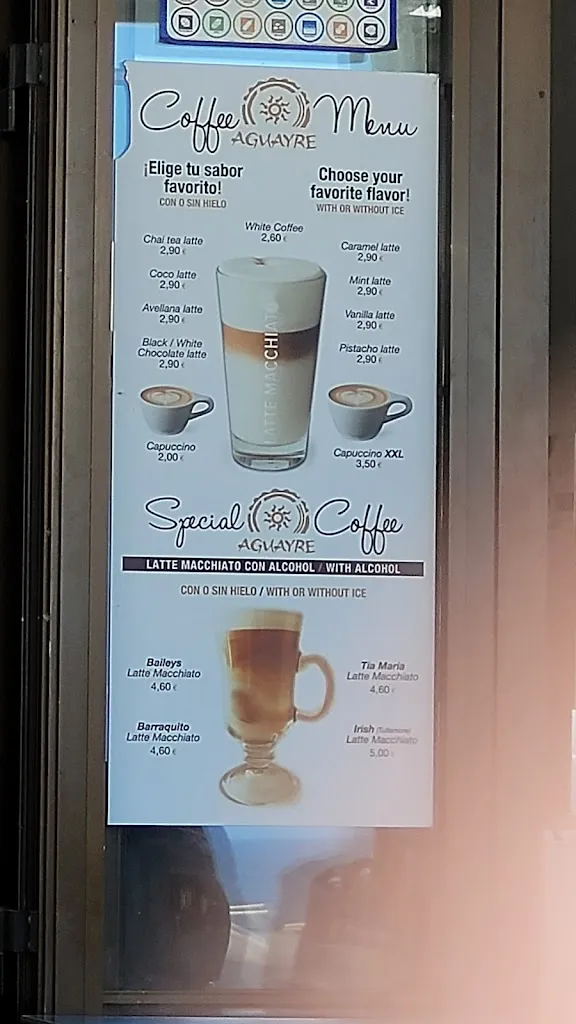 Menu_Bar Cafetería Aguayre_El Cotillo_image_2