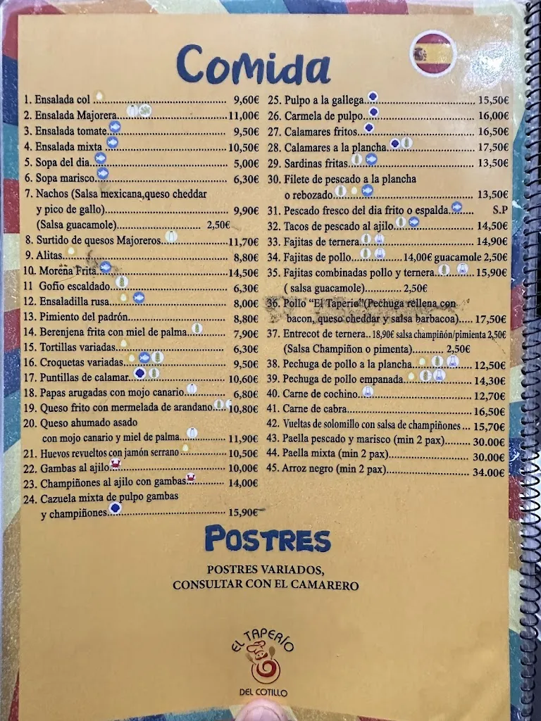 Menu_El taperio_El Cotillo_image_4