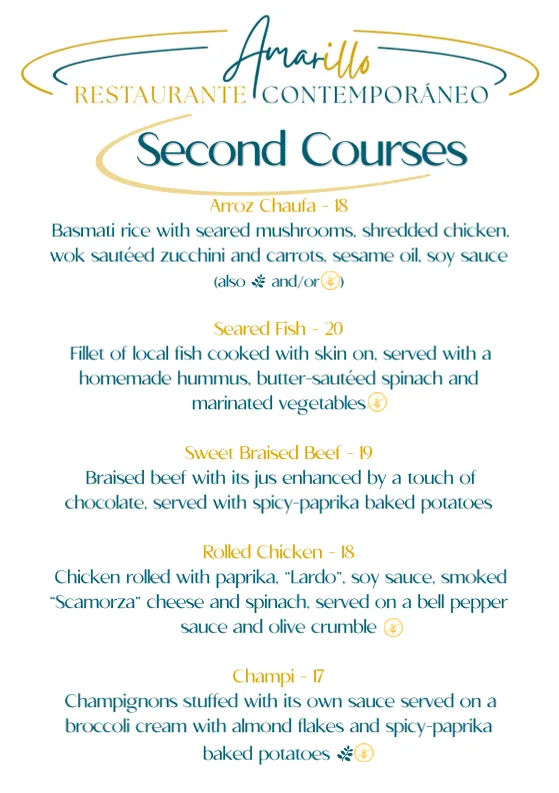 Menu_Amarillo Restaurante Contemporáneo_El Cotillo_immagine_2