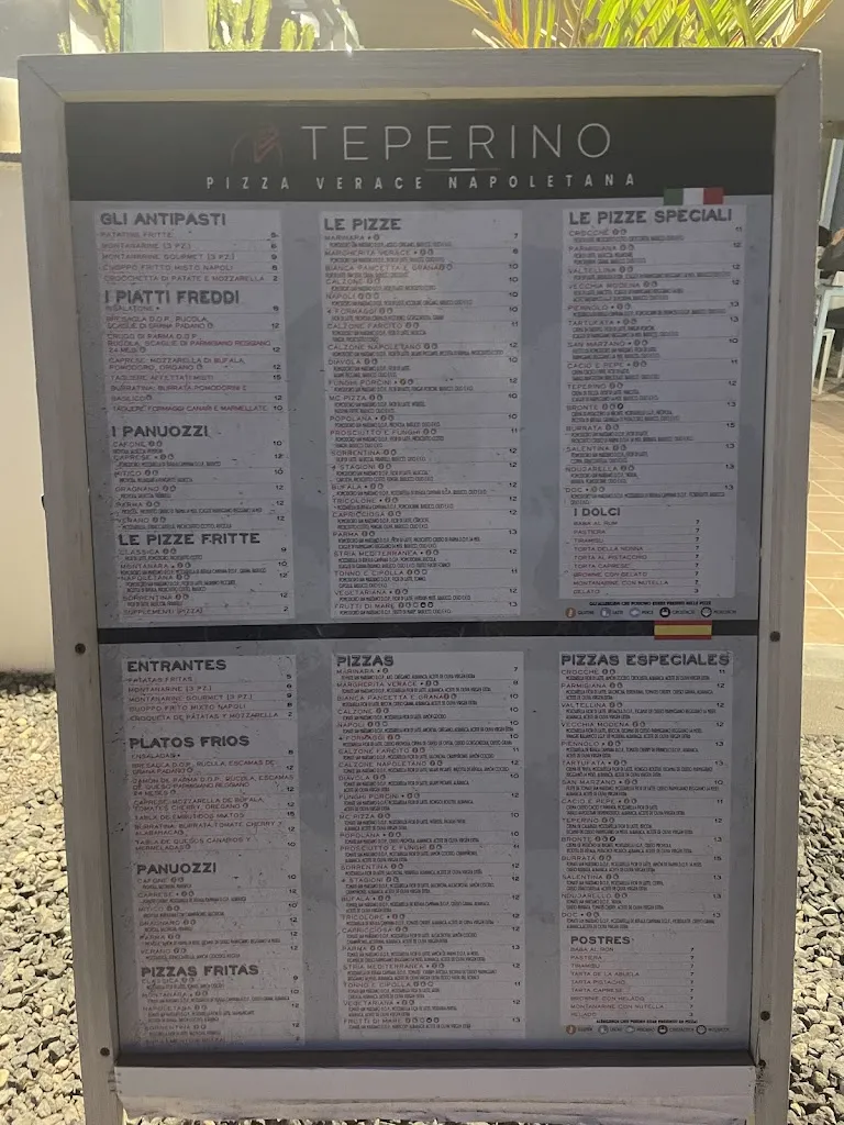 Menu_Pizzeria Teperino_El Cotillo_immagine_3