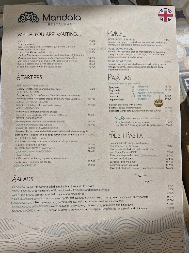 Menu_Pizza & Restaurant Mandala_La Oliva_image_2