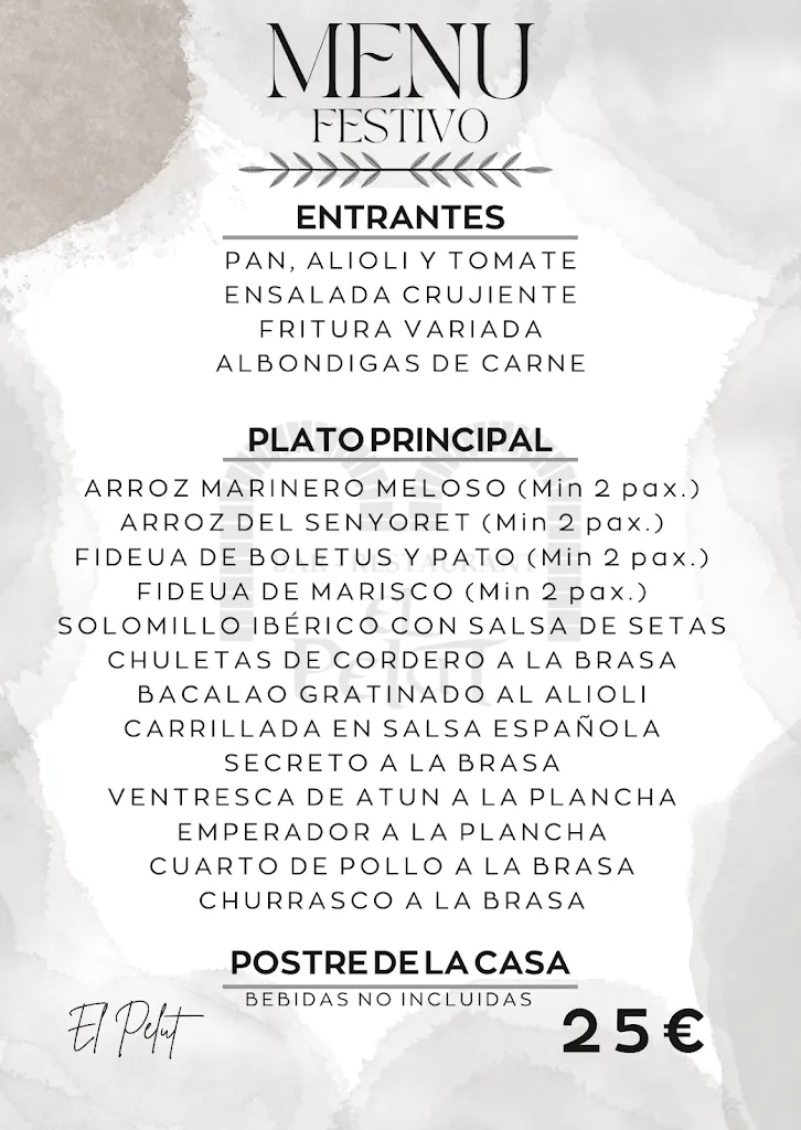 Menu_Bar Restaurante Pelut_La Oliva_image_1