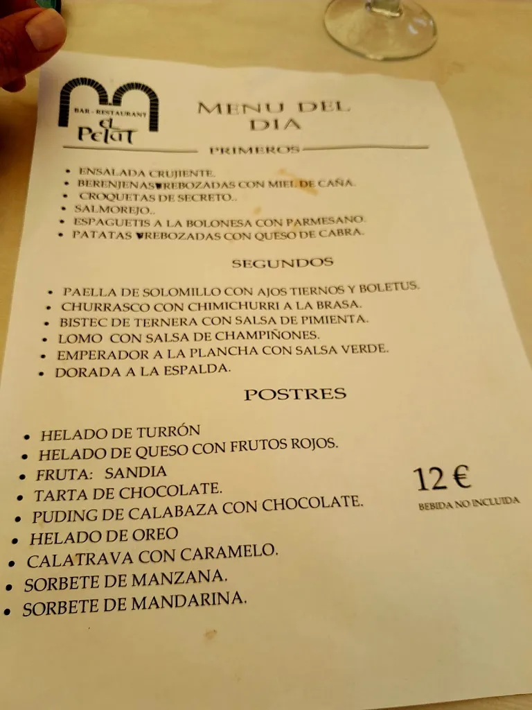 Menu_Bar Restaurante Pelut_La Oliva_image_3