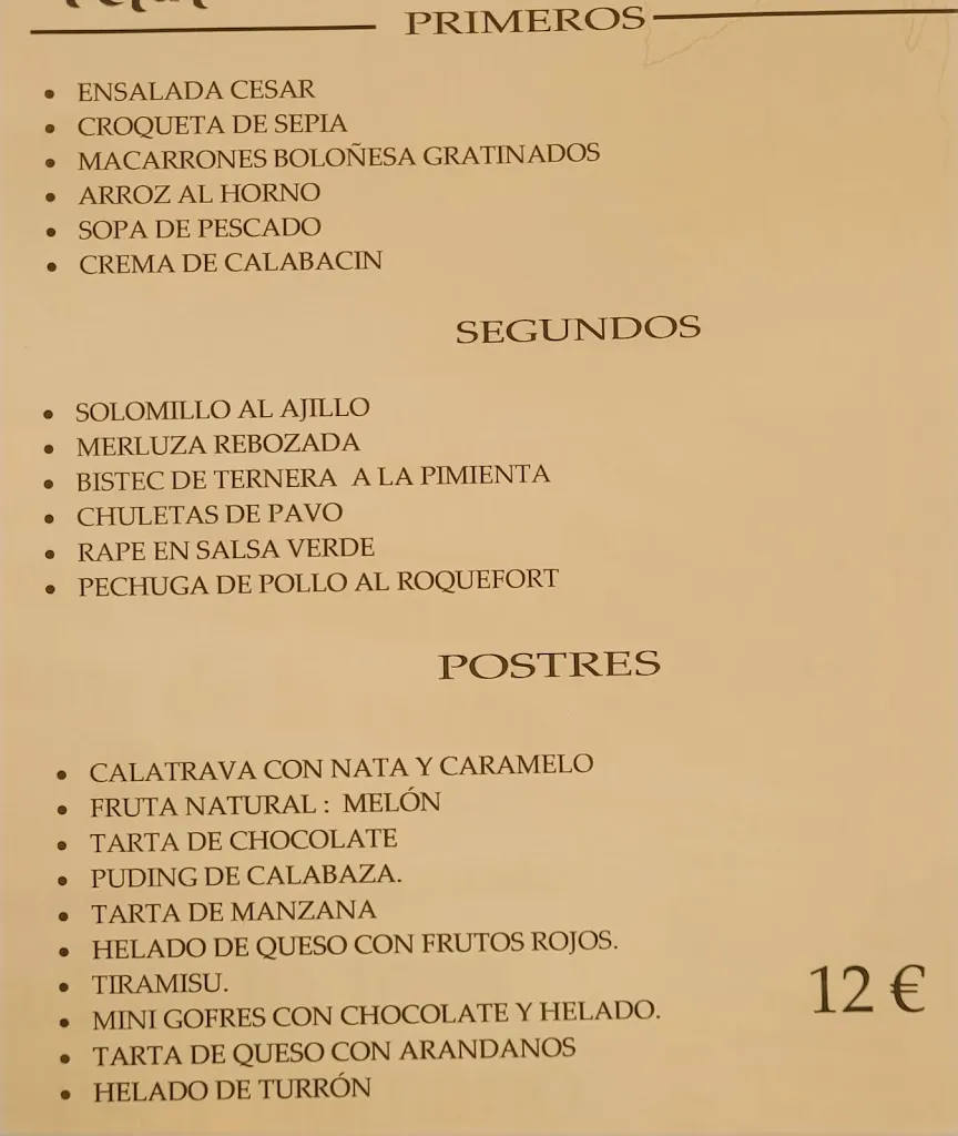 Menu_Bar Restaurante Pelut_La Oliva_image_4