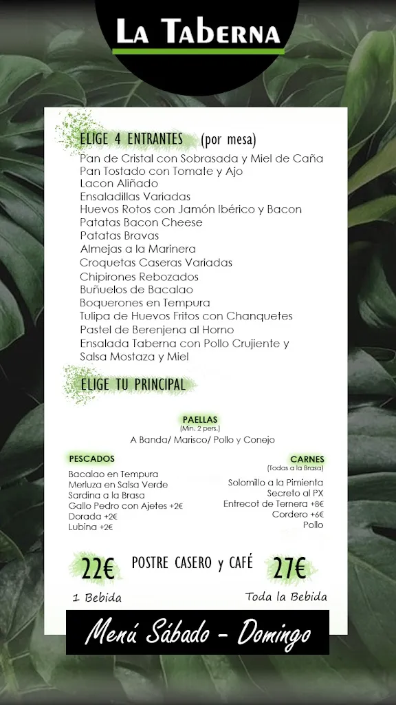 Menu_La Taberna De La Cruz_Granja de Rocamora_image_3