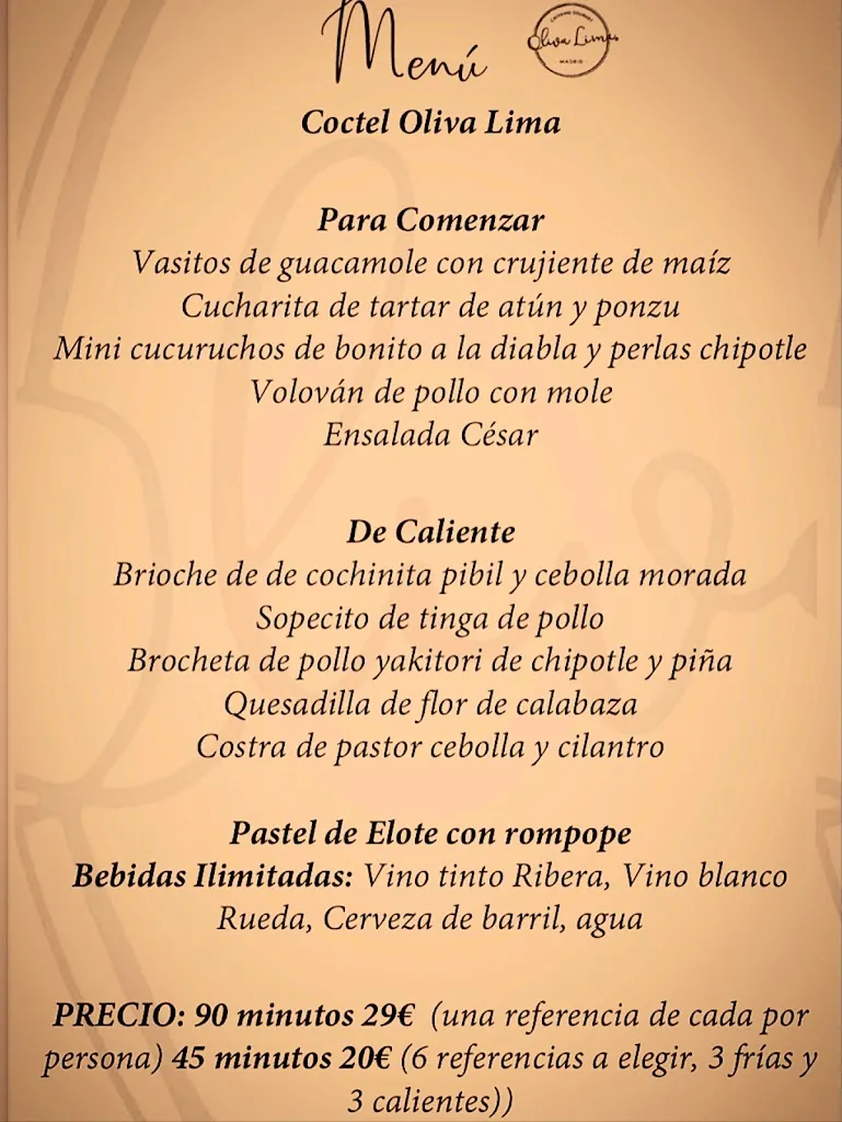 Menu_Oliva Lima_La Oliva_image_1