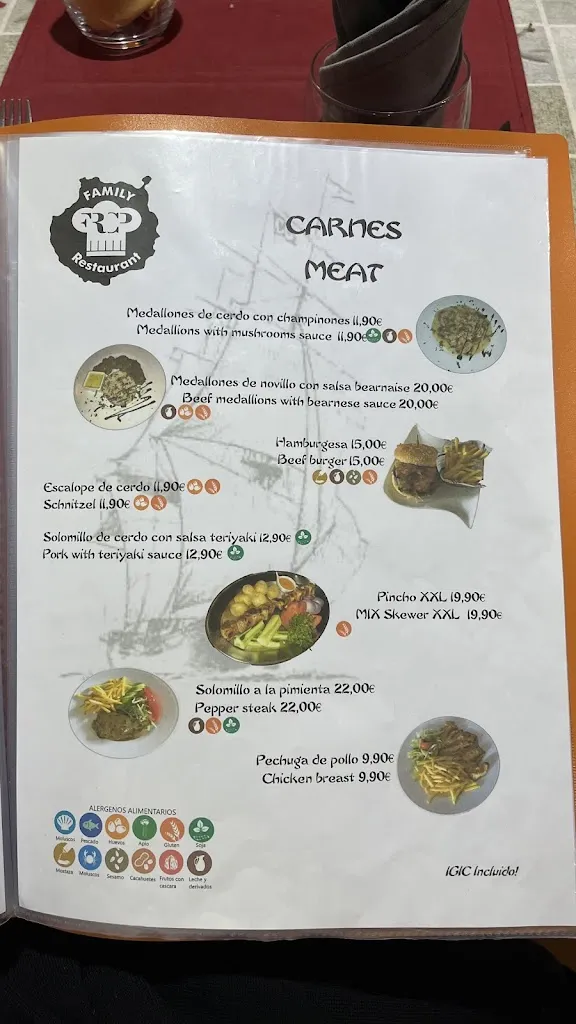 Menu_Las Canteras Family Restaurant_Las Palmas de Gran Canaria_immagine_1