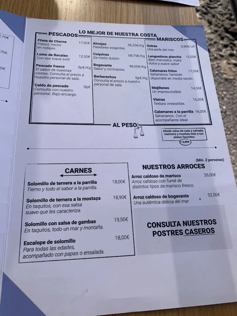 Menu_Bar La Pizarra_Gáldar_image_4