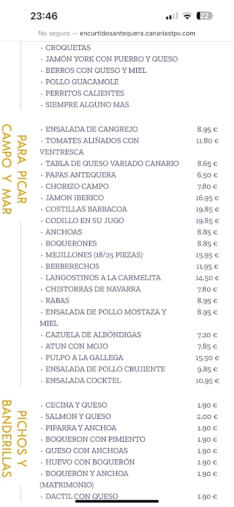 Menu_Restaurante Encurtidos Antequera_Gáldar_image_1