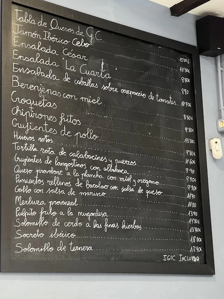 Menu_Bar La Cuarta_Gáldar_image_2