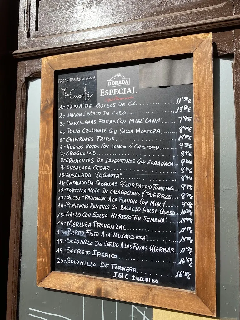 Menu_Bar La Cuarta_Gáldar_image_3