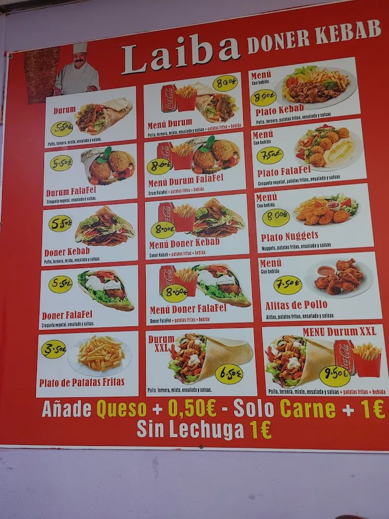 Menu_Laiba Doner Kebab Gáldar_Gáldar_immagine_1
